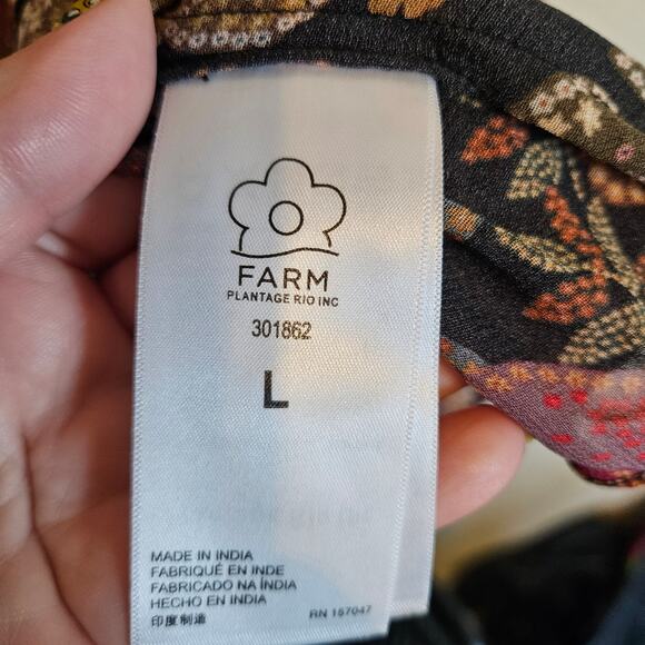 FARM Rio Multicolor Floral Blouse with long sleeves - Picture 8 of 12